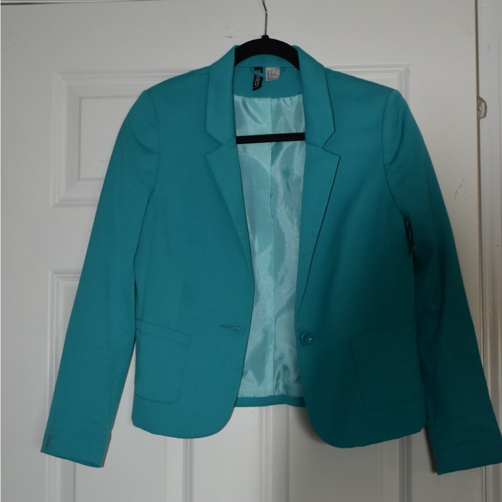 Divided Turquoise Blazer